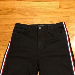 Banana Republic black jeans with stripes